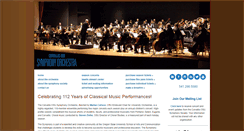 Desktop Screenshot of cosusymphony.org